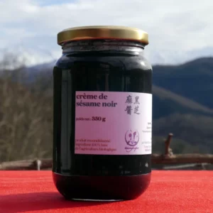 Crème de sésame noir bio, 350 g, produit reconditionné par Tampopo