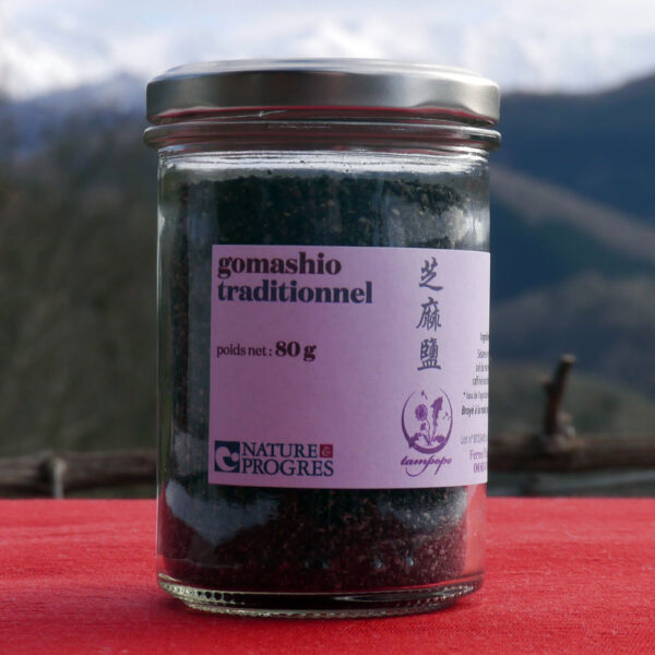 Gomashio traditionnel Nature & Progrès de Tampopo, 80 g
